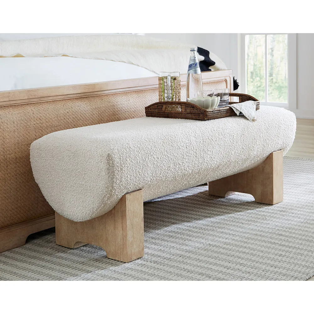 Isaac Bedroom Bench - Cream, Oak