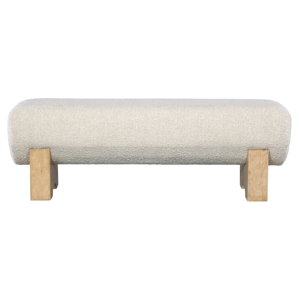 Isaac Bedroom Bench - Cream, Oak image
