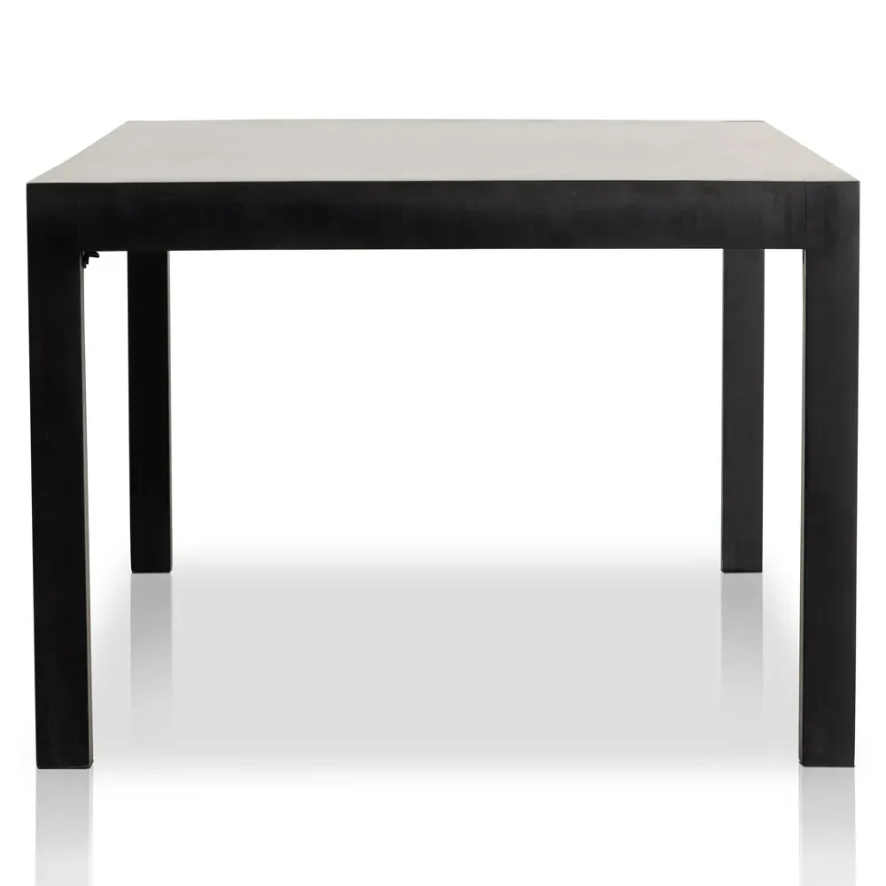 Isaac Large Rectangular Dining Table - Black, Poplar Wood