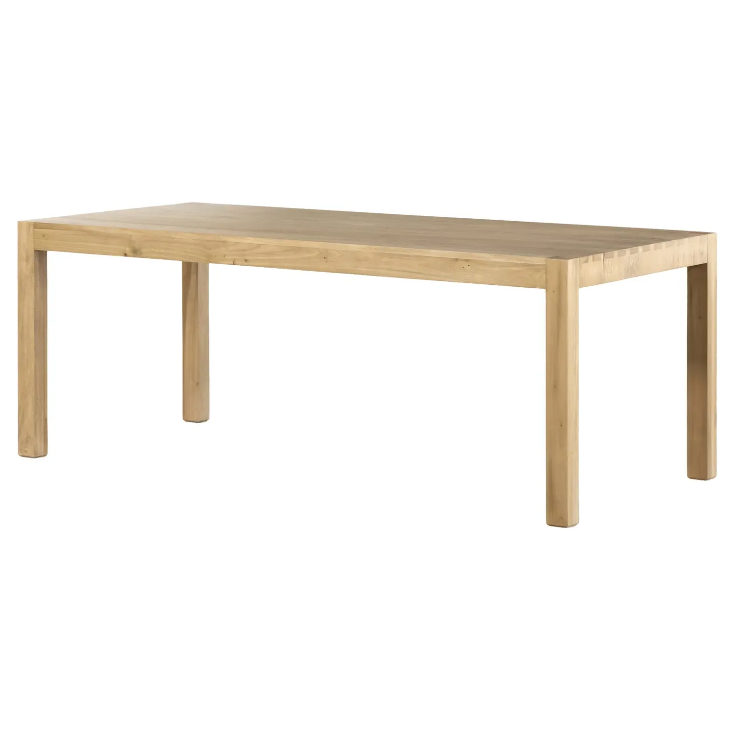 Isaac Rectangular Dining Table - Brown, Poplar Wood