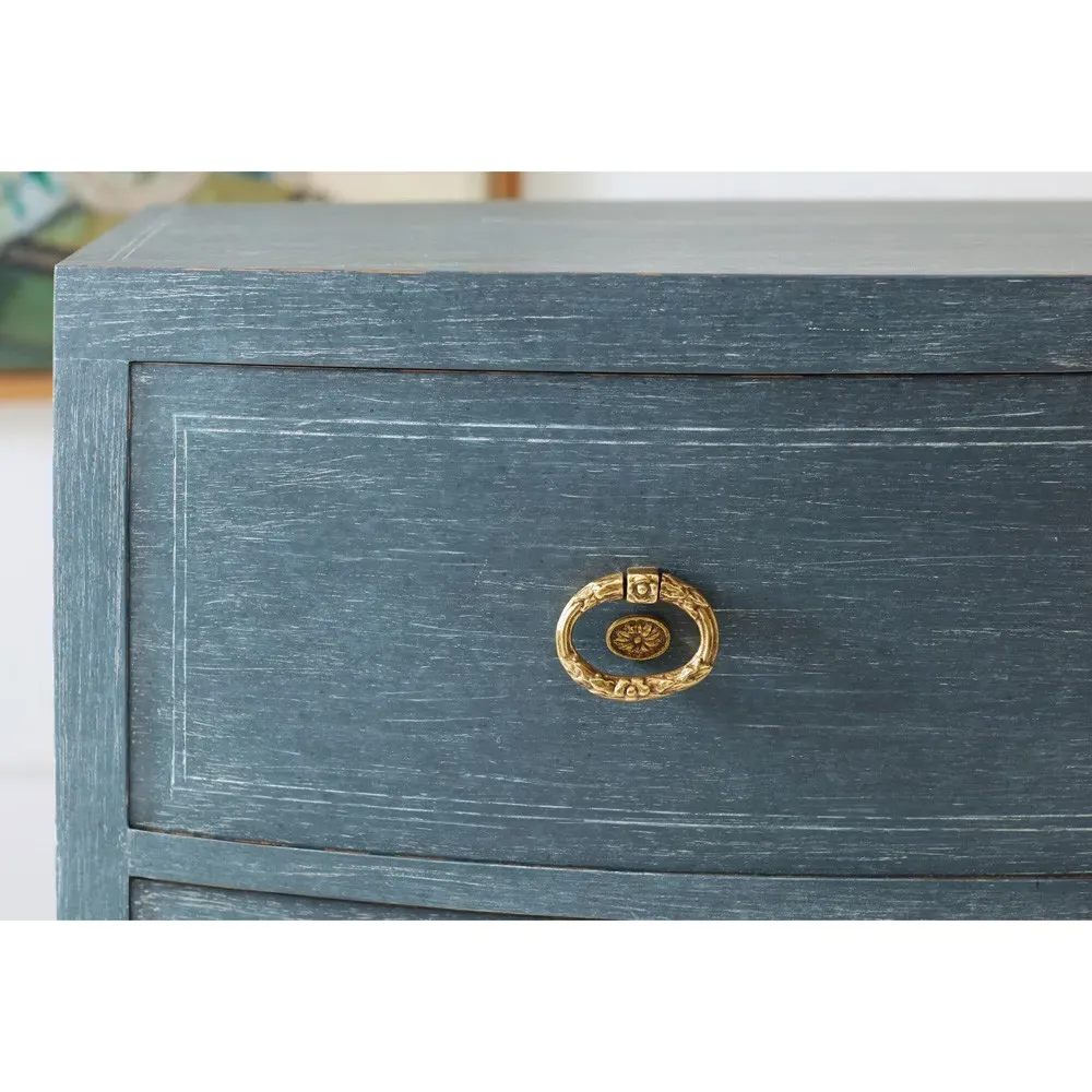 Isabeau Oak Chest - Blue