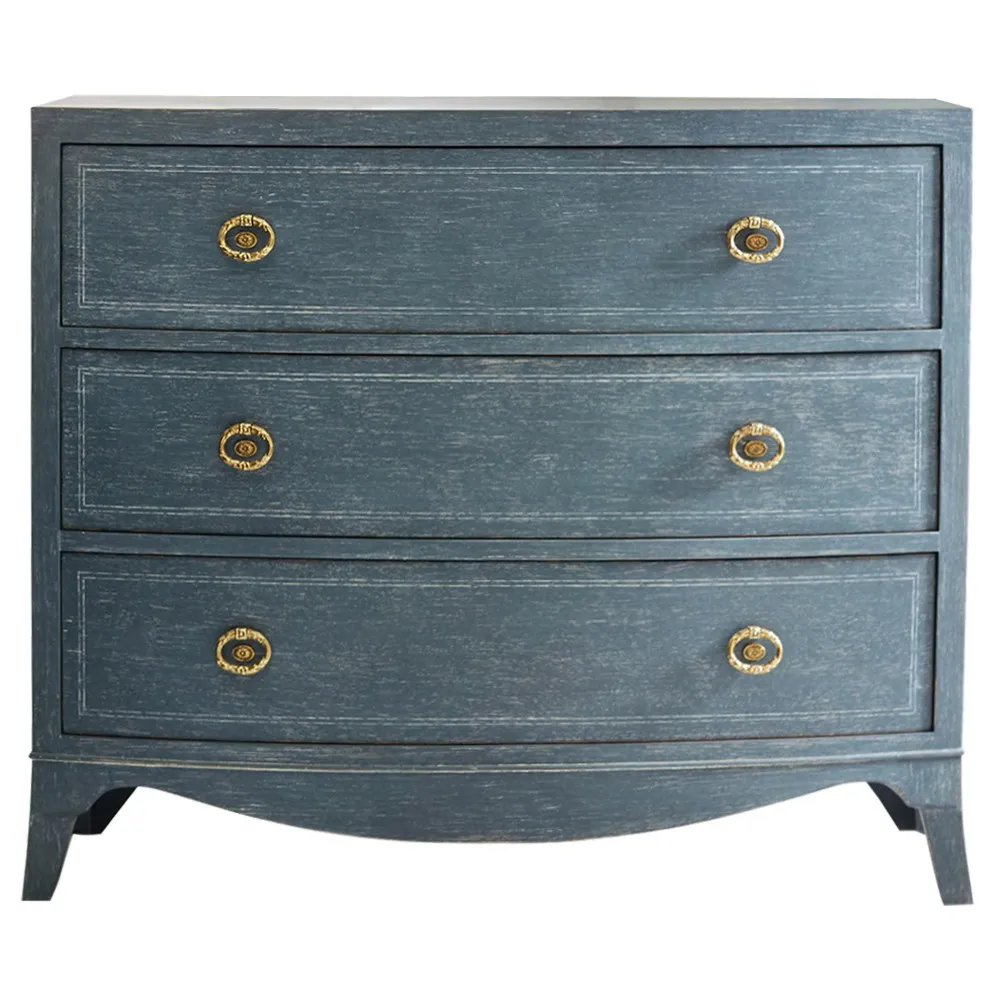 Isabeau Oak Chest - Blue image