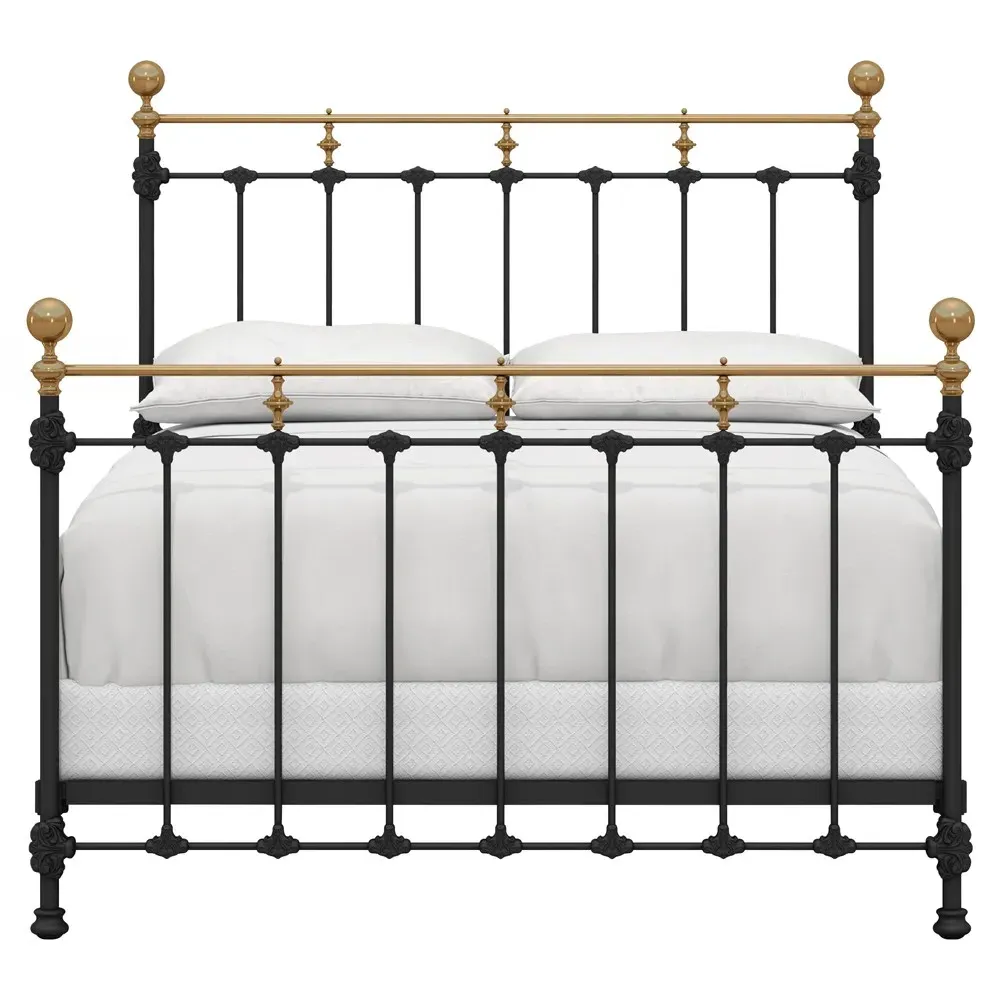 Isabella Cal King Size Bed Frame - Black, Iron