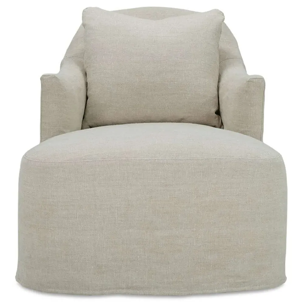 Isabella Chaise Lounge - Beige, Linen