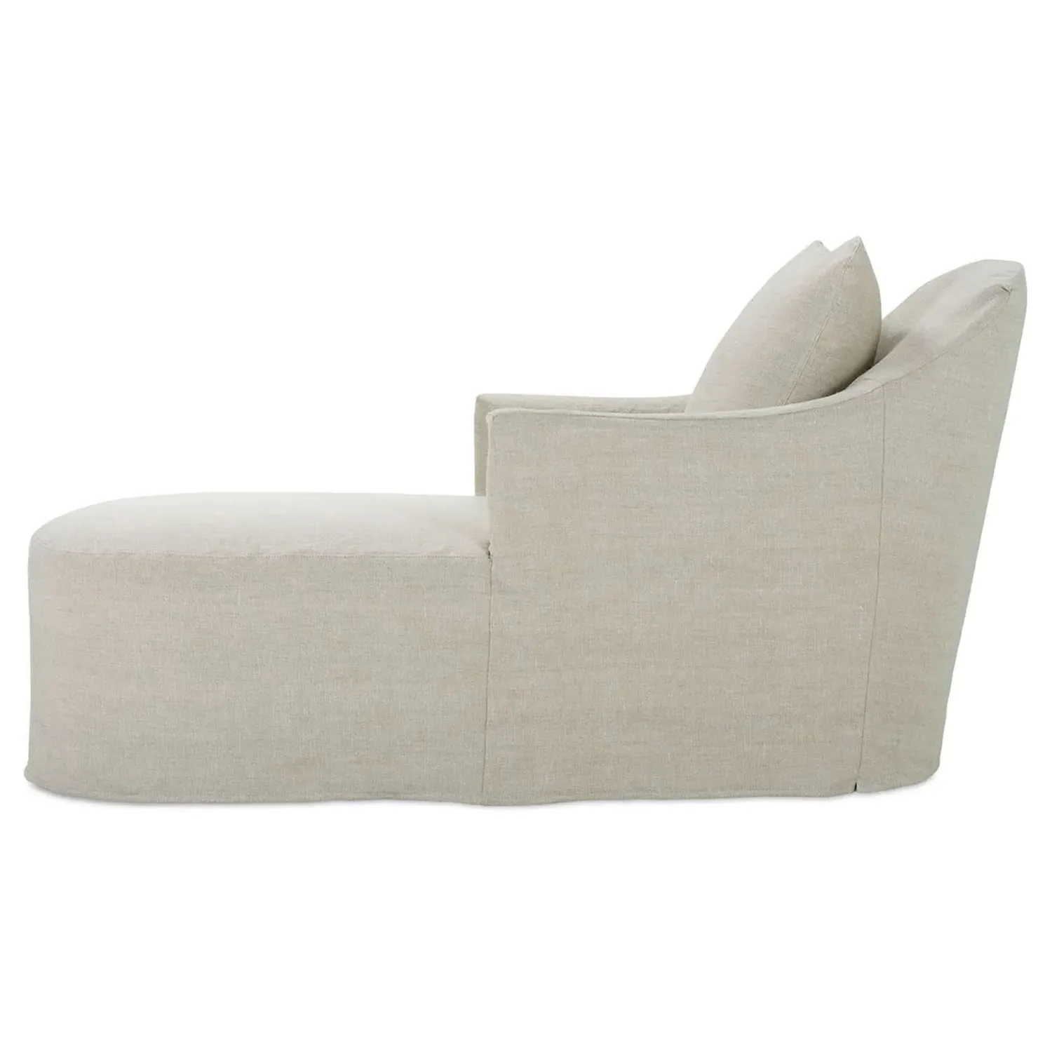 Isabella Chaise Lounge - Beige, Linen