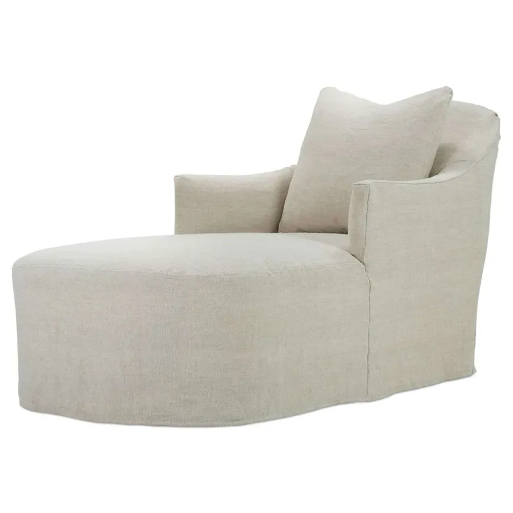 Isabella Chaise Lounge - Beige, Linen image