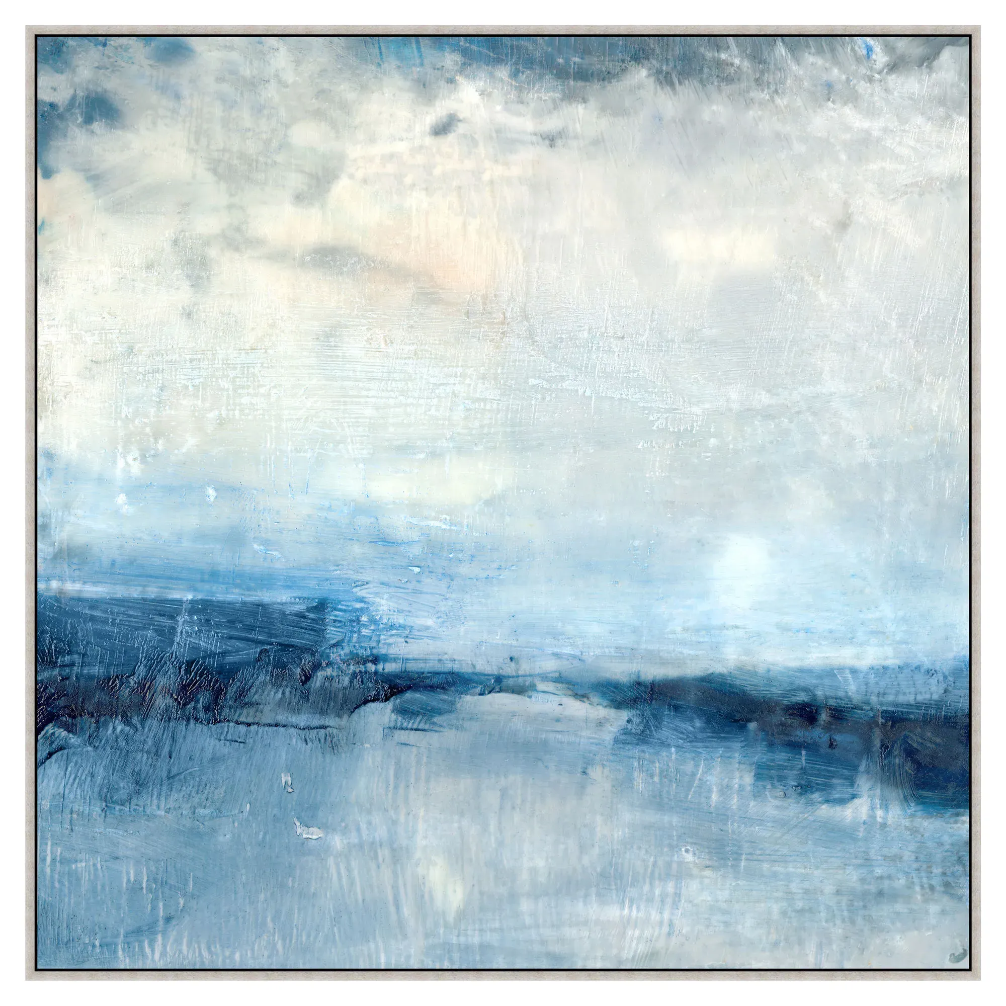 Isabella Coastal Beach Abstract Painting 2 - Blue, Canvas