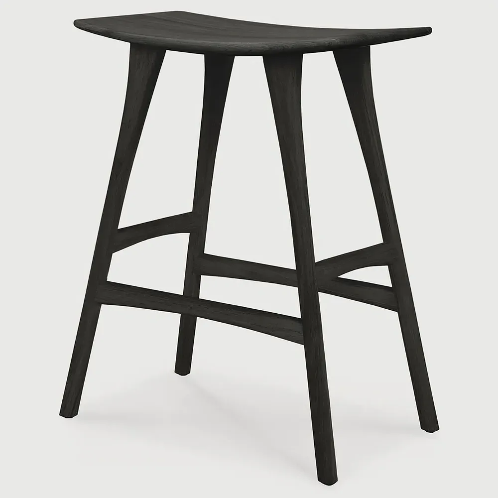 Isabella Counter Stool - Black, Oak