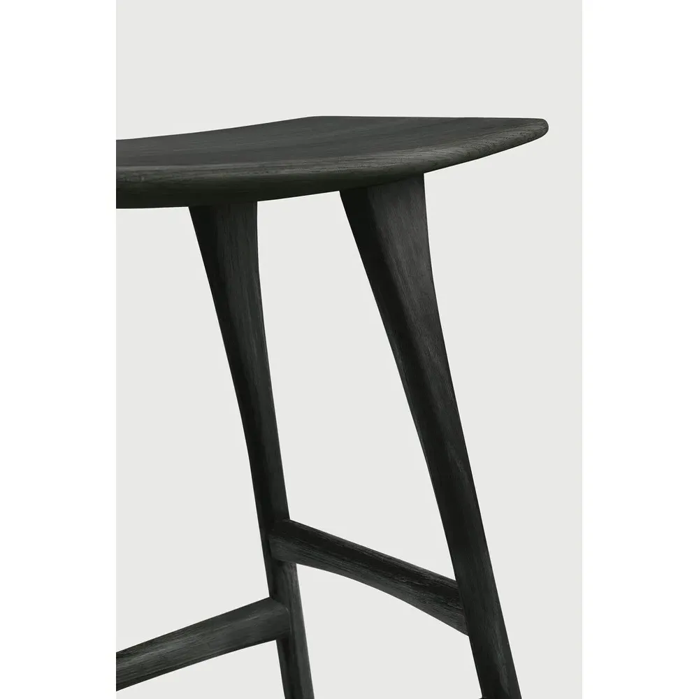Isabella Counter Stool - Black, Oak