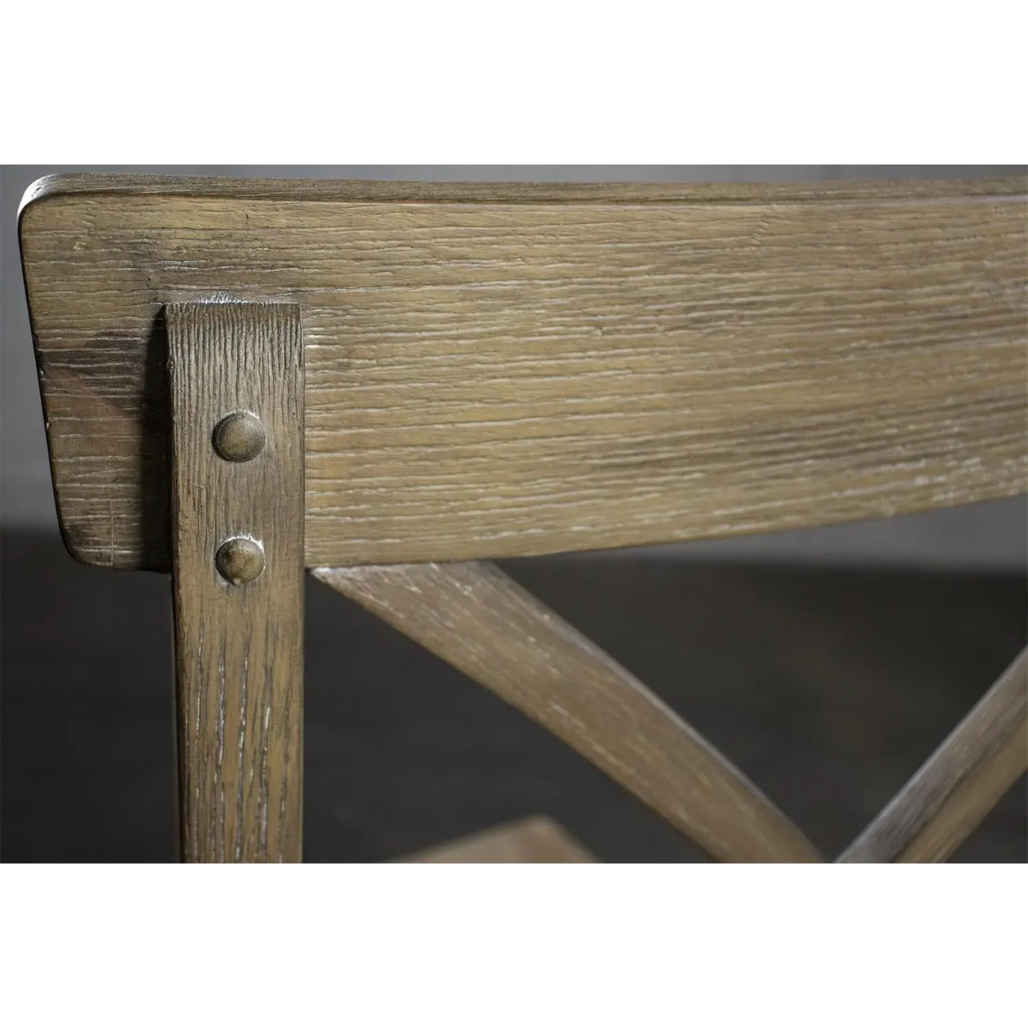 Isabella Cross Back Dining Chair - Brown, Wood