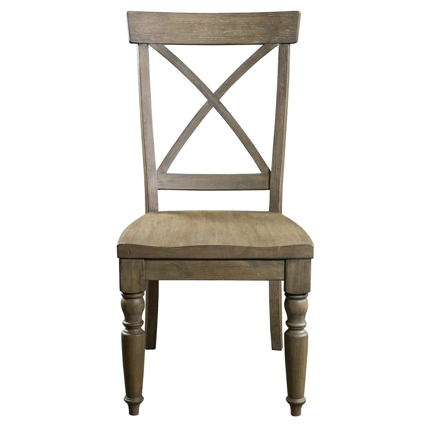 Isabella Cross Back Dining Chair - Brown, Wood image