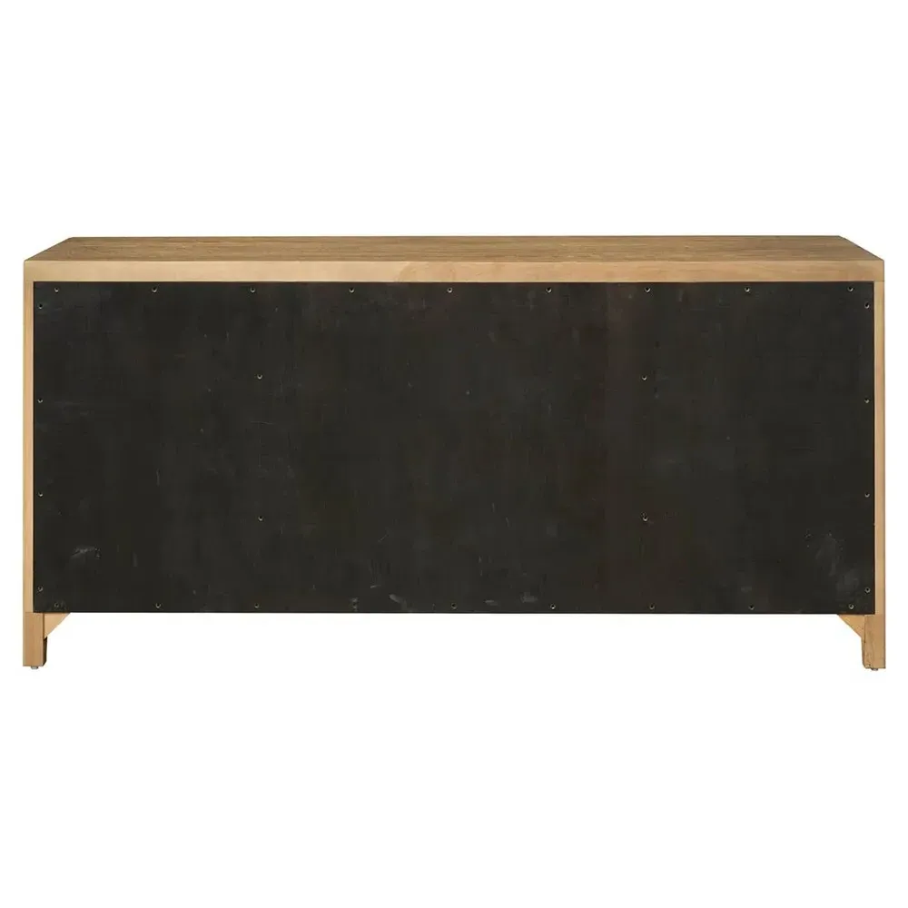 Isabella Fluted Credenza - Brown, Oak