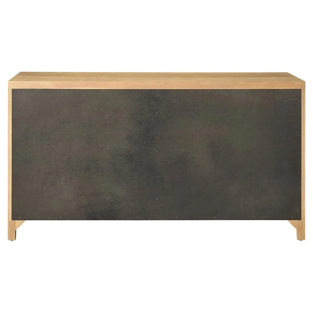 Isabella Fluted Double Dresser - Brown, Oak