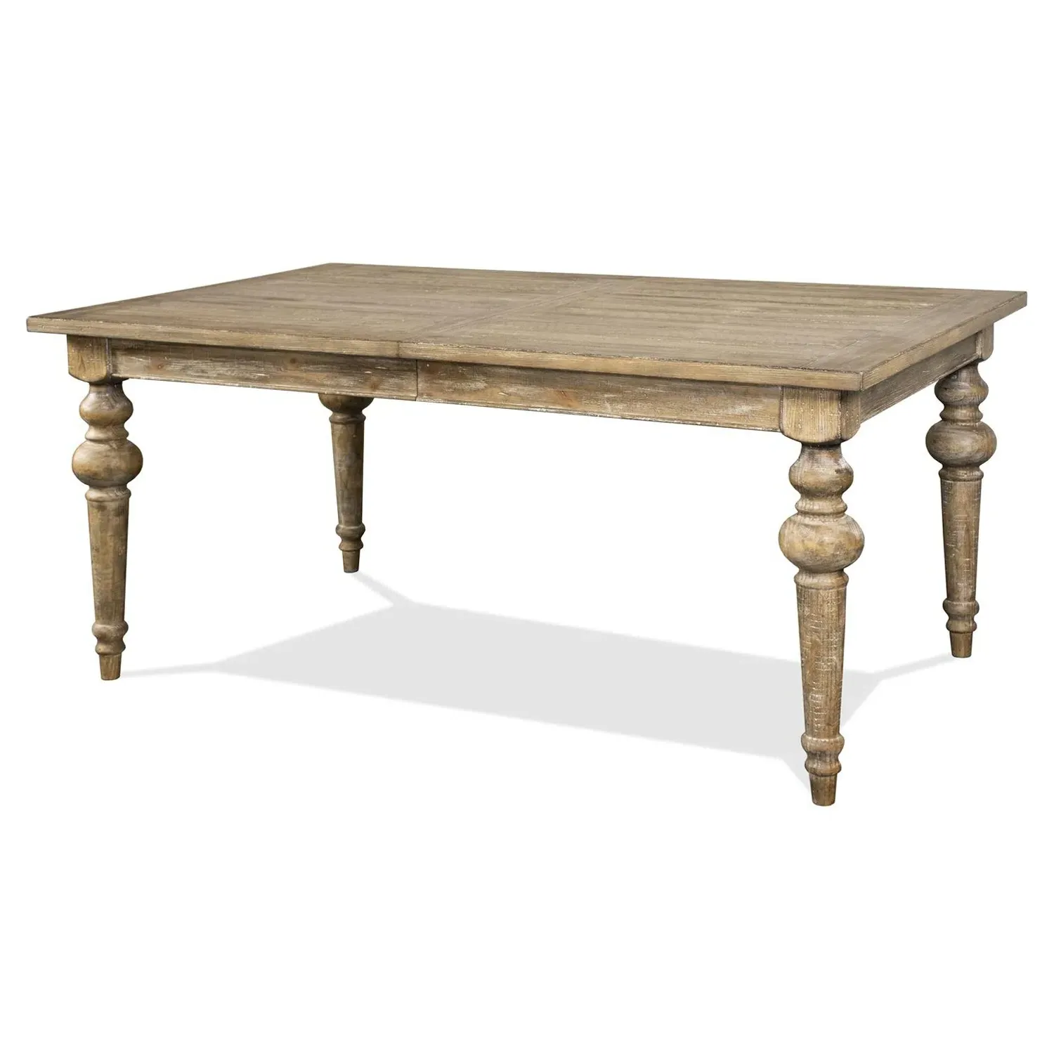 Isabella Rectangular Extendable Dining Table - Brown, Pine