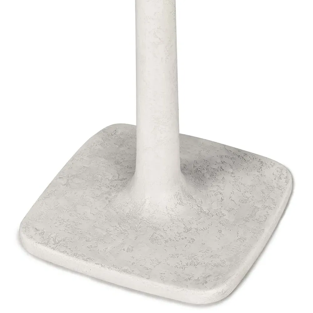 Isabella Round Bistro Table - White, Concrete