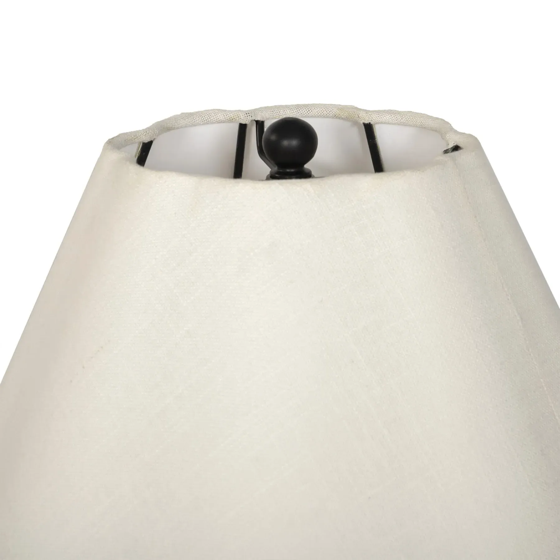 Isabelle Scalloped Shade Floor Lamp - Black, Iron