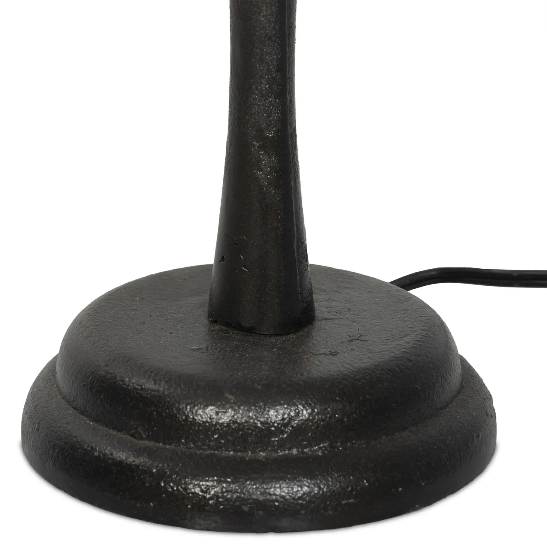 Isabelle Scalloped Shade Table Lamp - Black, Iron
