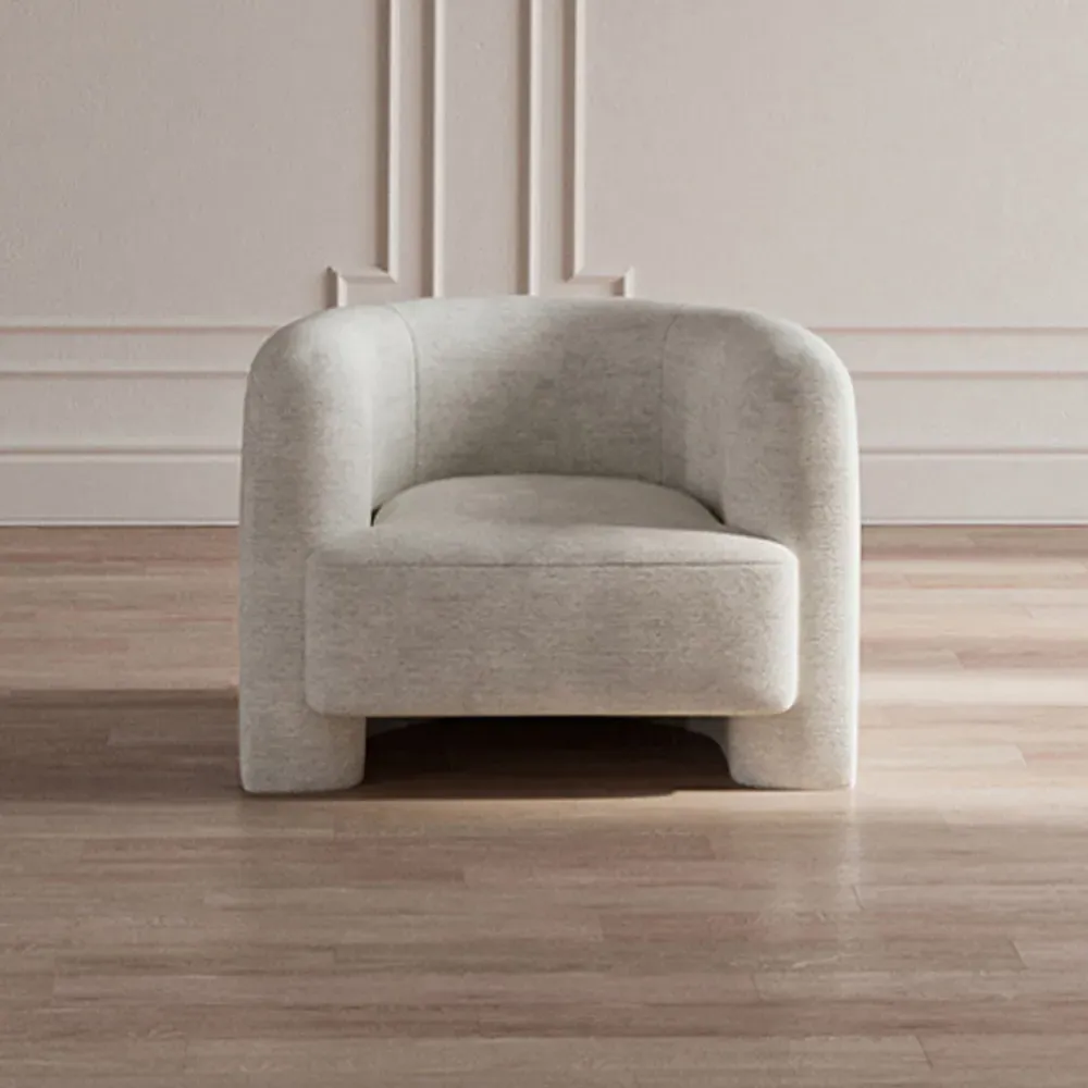 Isla Barrel Chair - Contessa Blush, Performance Fabric