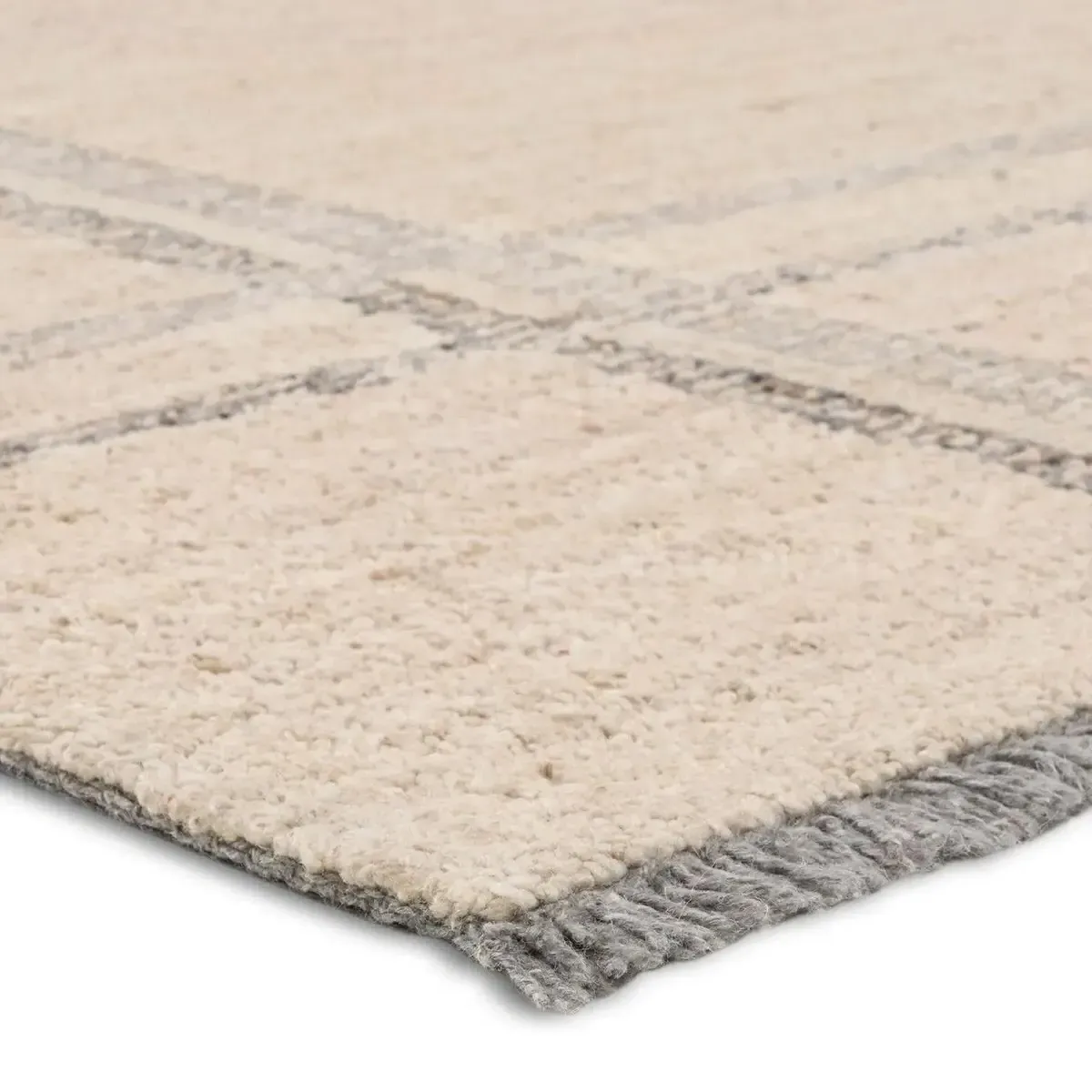 Islen Patterned Rug Sample - Cream, Wool