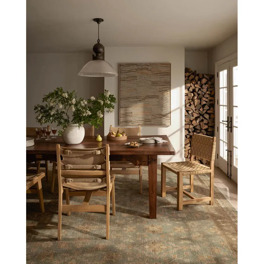 Ismael Oushak Hand Knotted Rug - Brown, Wool