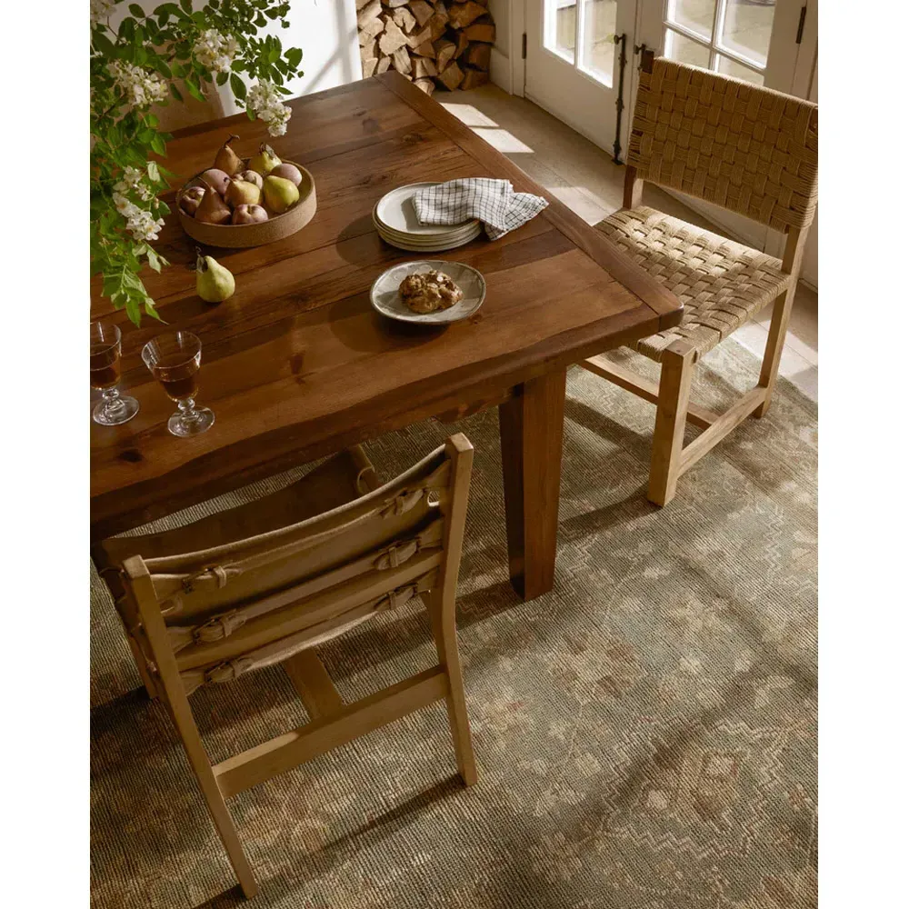 Ismael Oushak Hand Knotted Rug - Brown, Wool