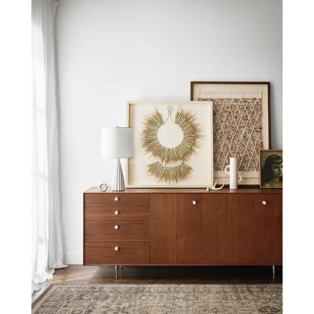 Ismael Tribal Patterned Hand Knotted Rug Sample - Grey, Wool