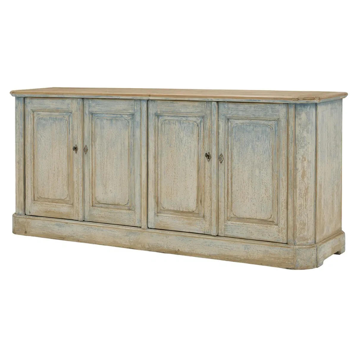 Isola Distressed Sideboard - Blue, Reclaimed Pine