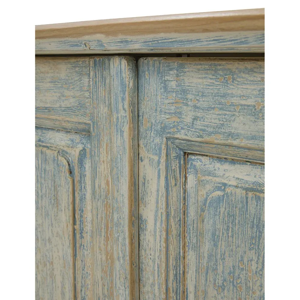 Isola Distressed Sideboard - Blue, Reclaimed Pine
