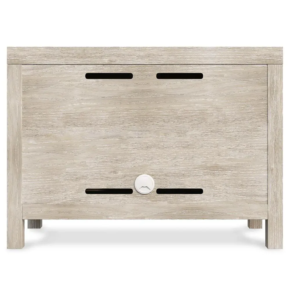 Isolde Large Nightstand - Beige, White Oak