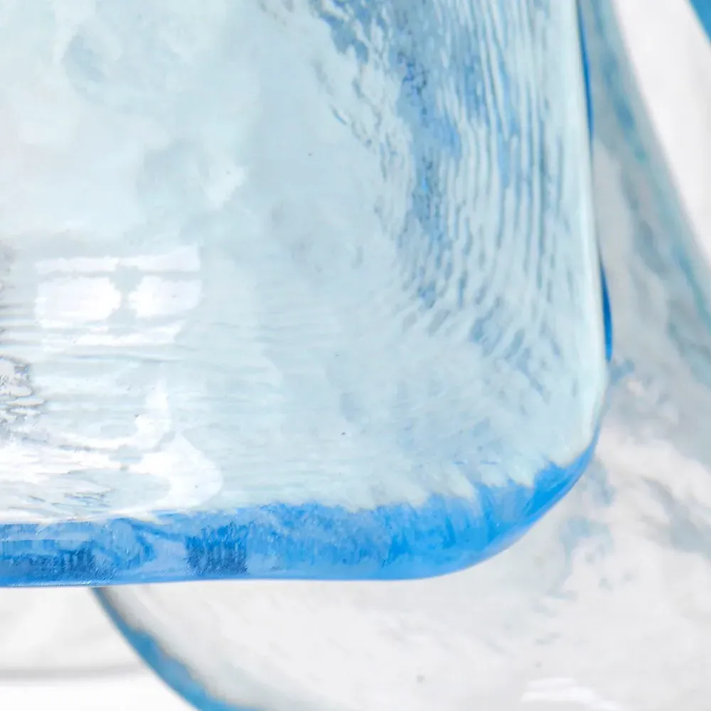 Isolde Petal Pendant Light - Blue, Glass