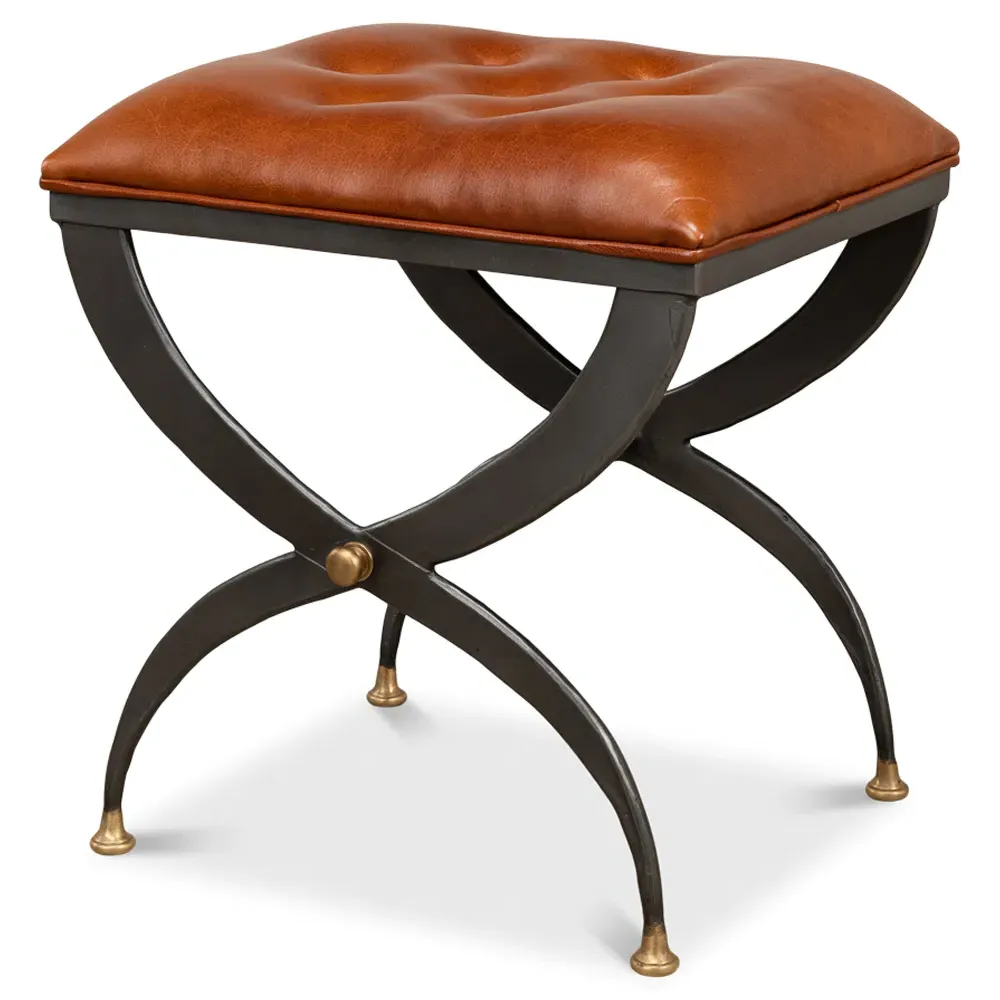 Isonn Stool - Brown, Leather