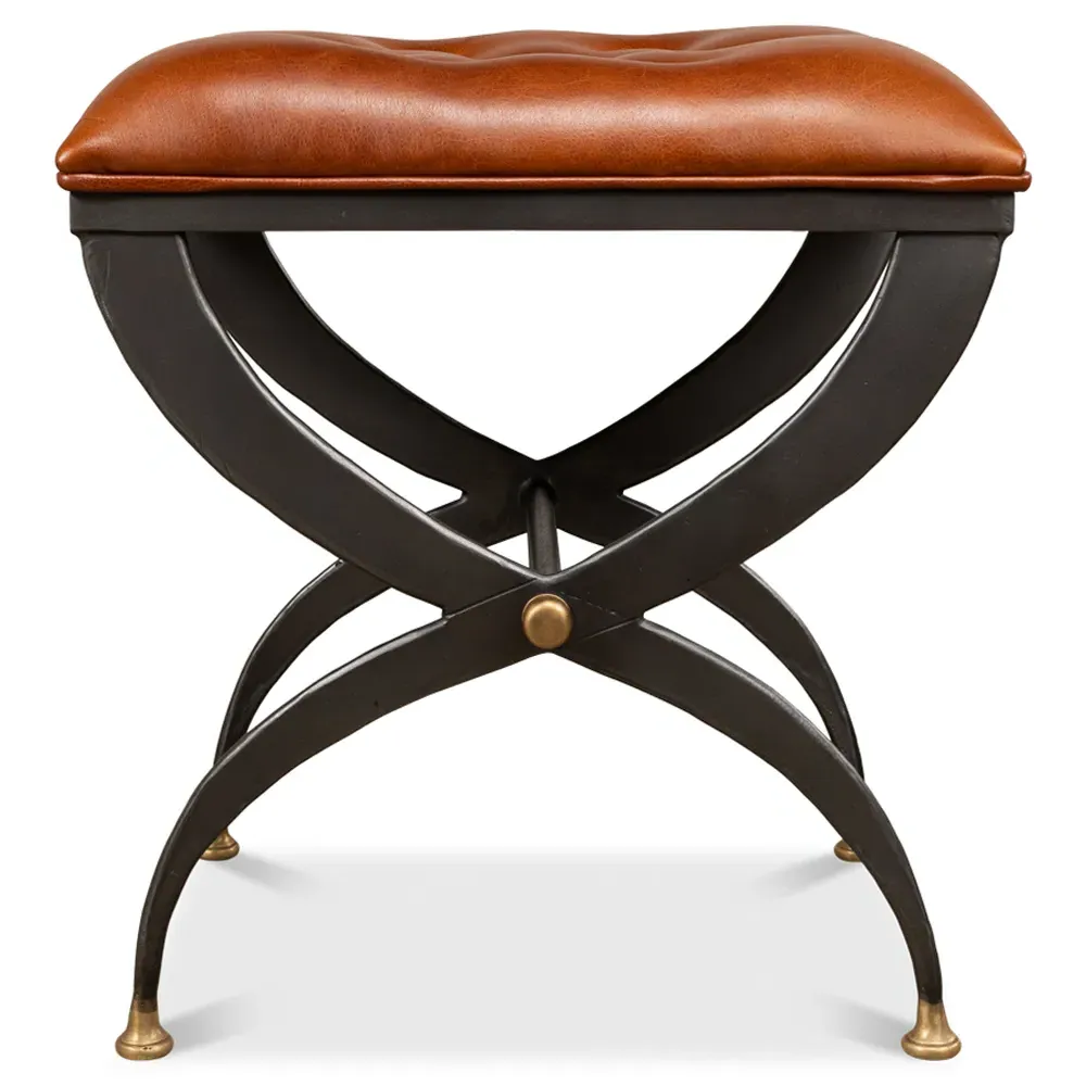Isonn Stool - Brown, Leather