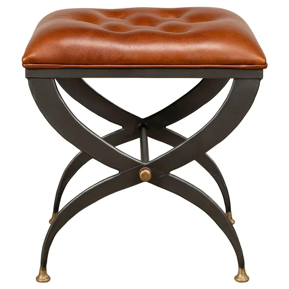 Isonn Stool - Brown, Leather