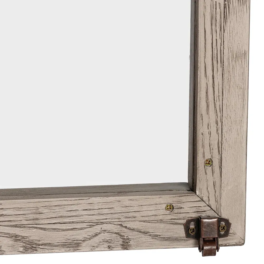 Ivan 2 Glass Door Arched Display Case - White, Oak