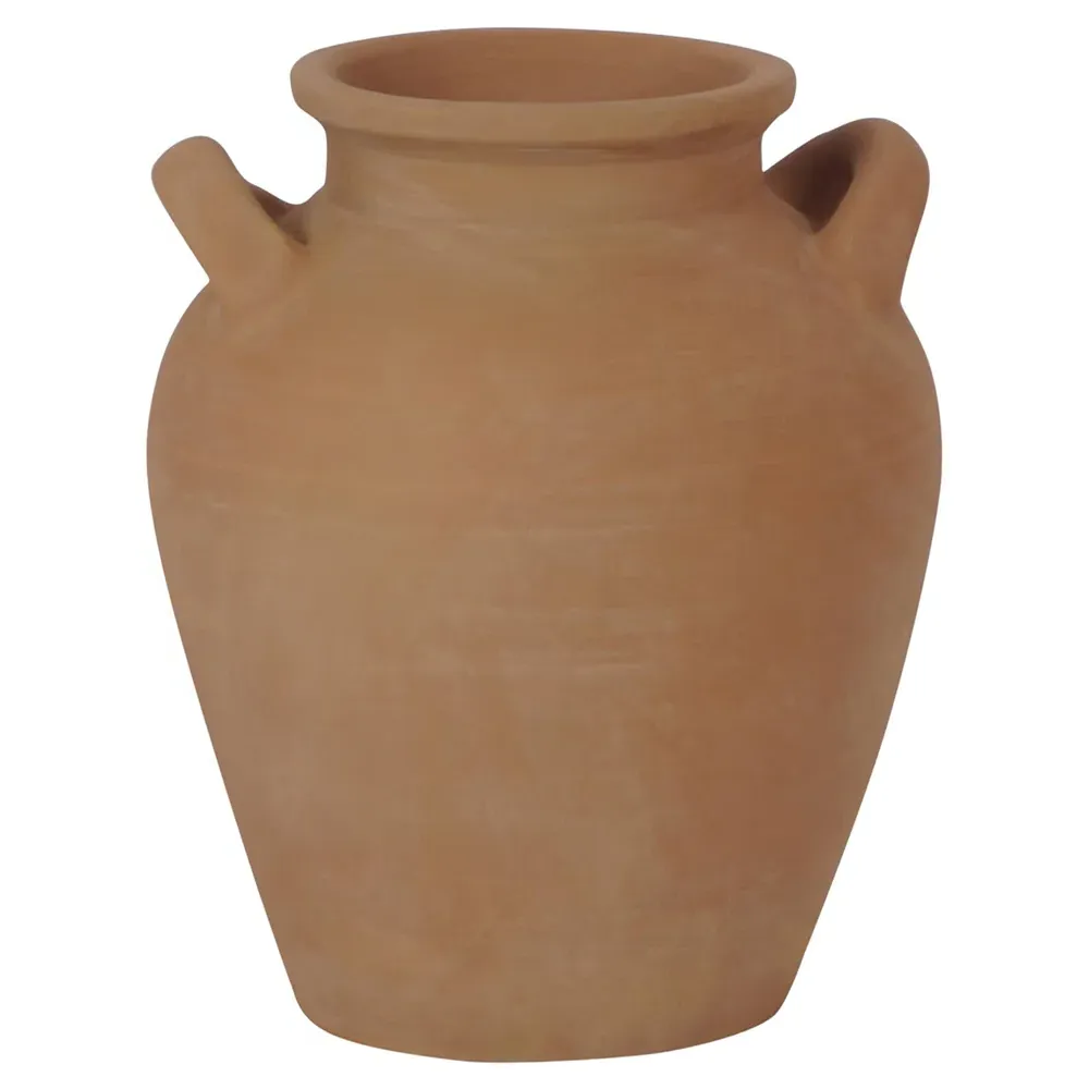 Ivan Amphora Handled Decorative Table Vase - Brown, Terracotta