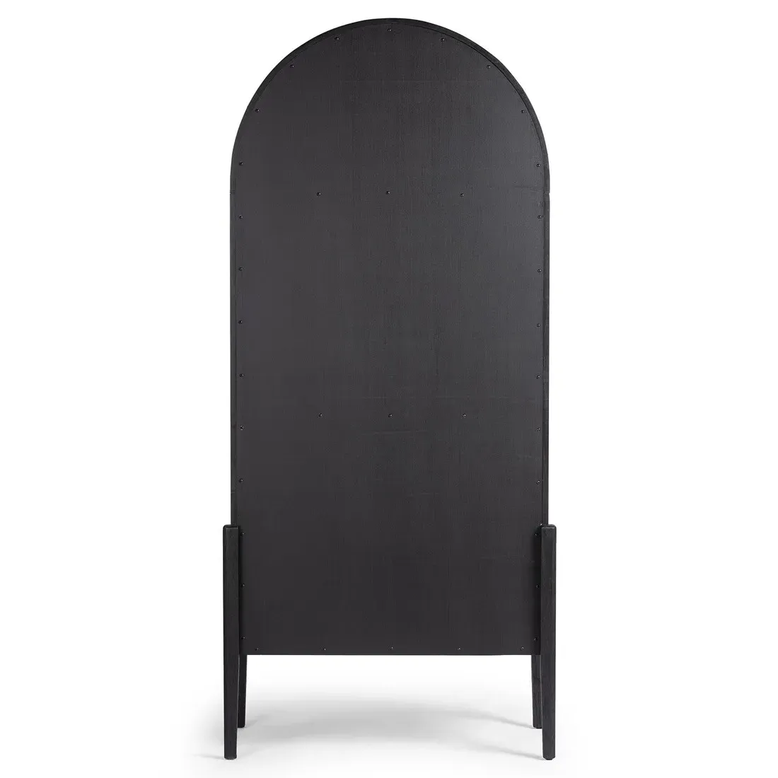 Ivan Arched Bookcase - Black, Oak