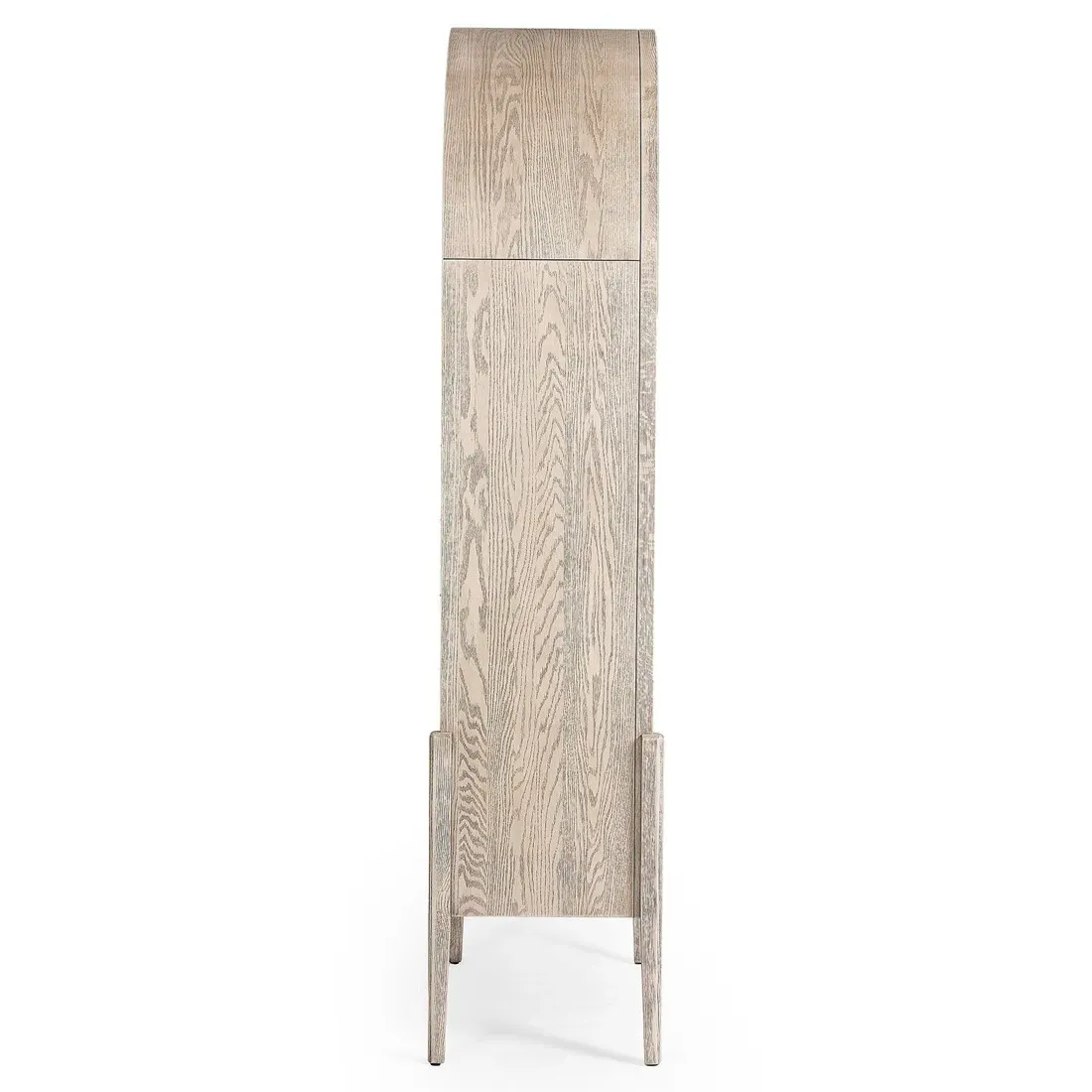 Ivan Arched Bookcase - White, Oak