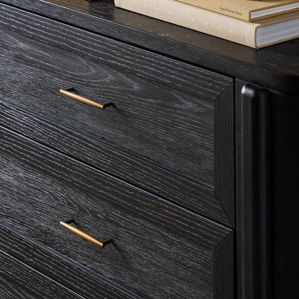 Ivan Double Dresser - Black, Oak