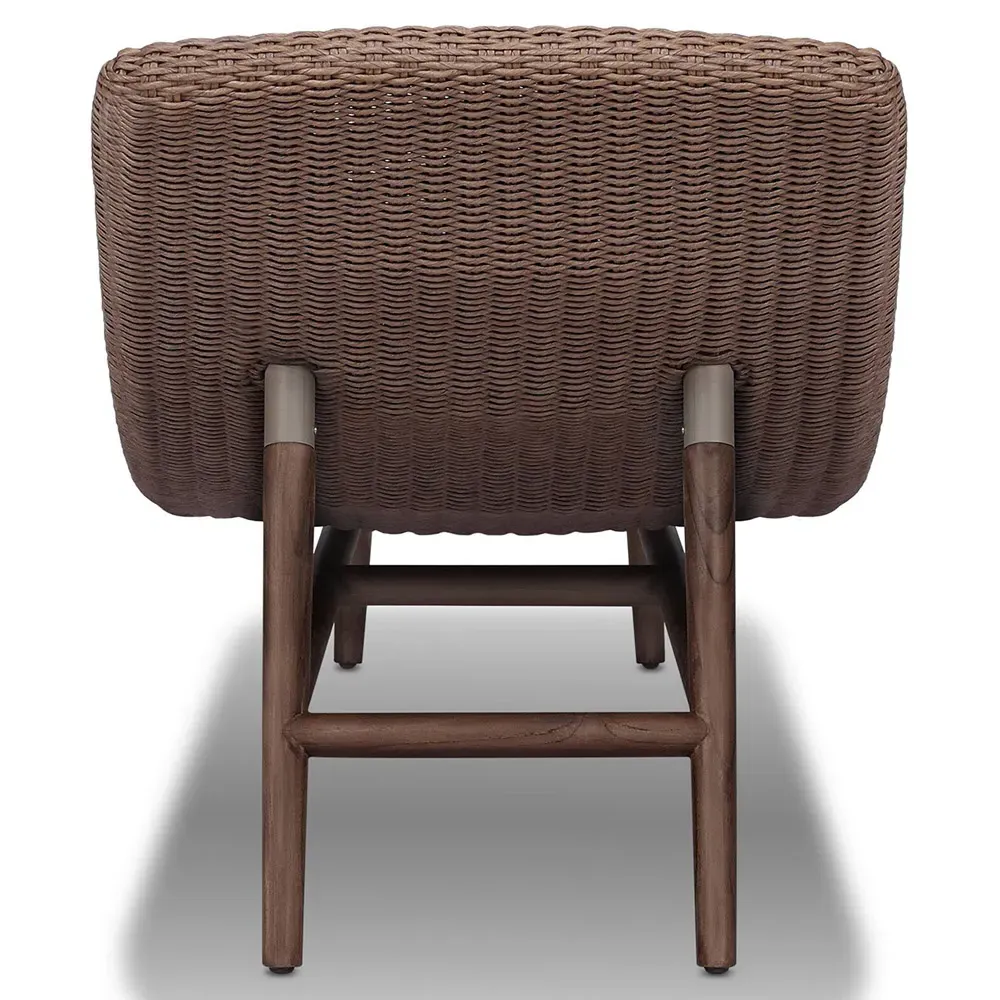 Ivanna Outdoor Chaise - Tan Brown, Teak