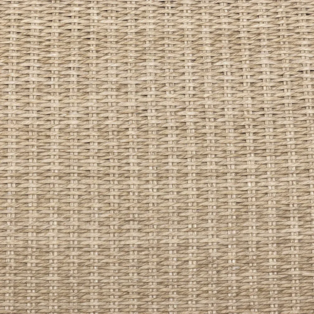 Ivanna Outdoor Dining Bench - White, Wicker