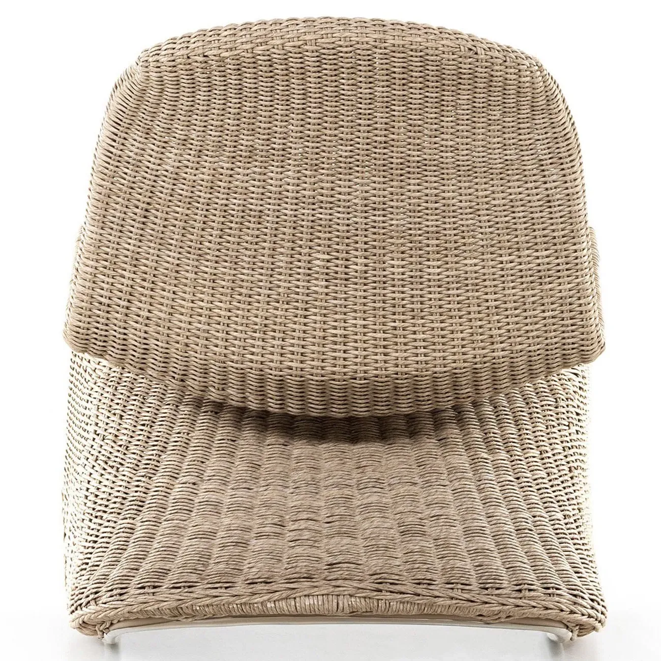 Ivanna Outdoor Rocking Chair - Beige, Wicker