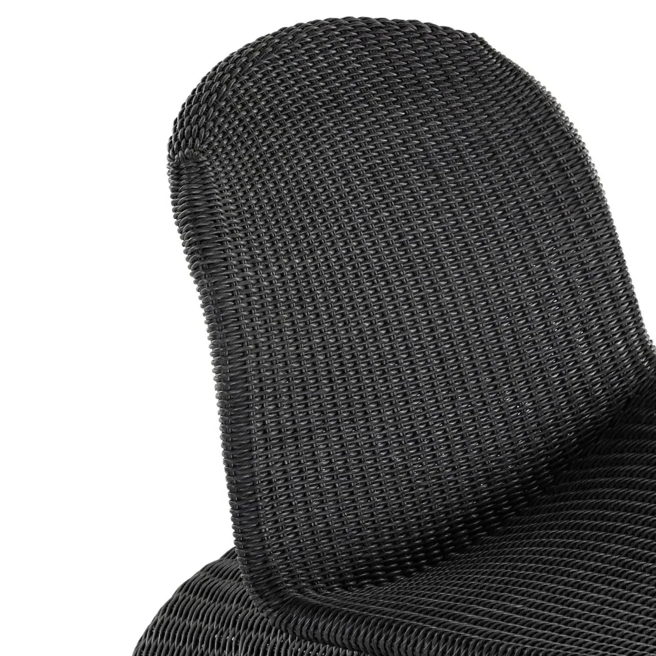 Ivanna Outdoor Rocking Chair - Black, Wicker