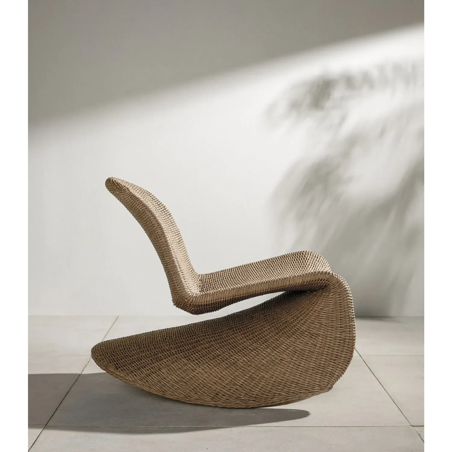 Ivanna Outdoor Rocking Chair - Brown, Wicker