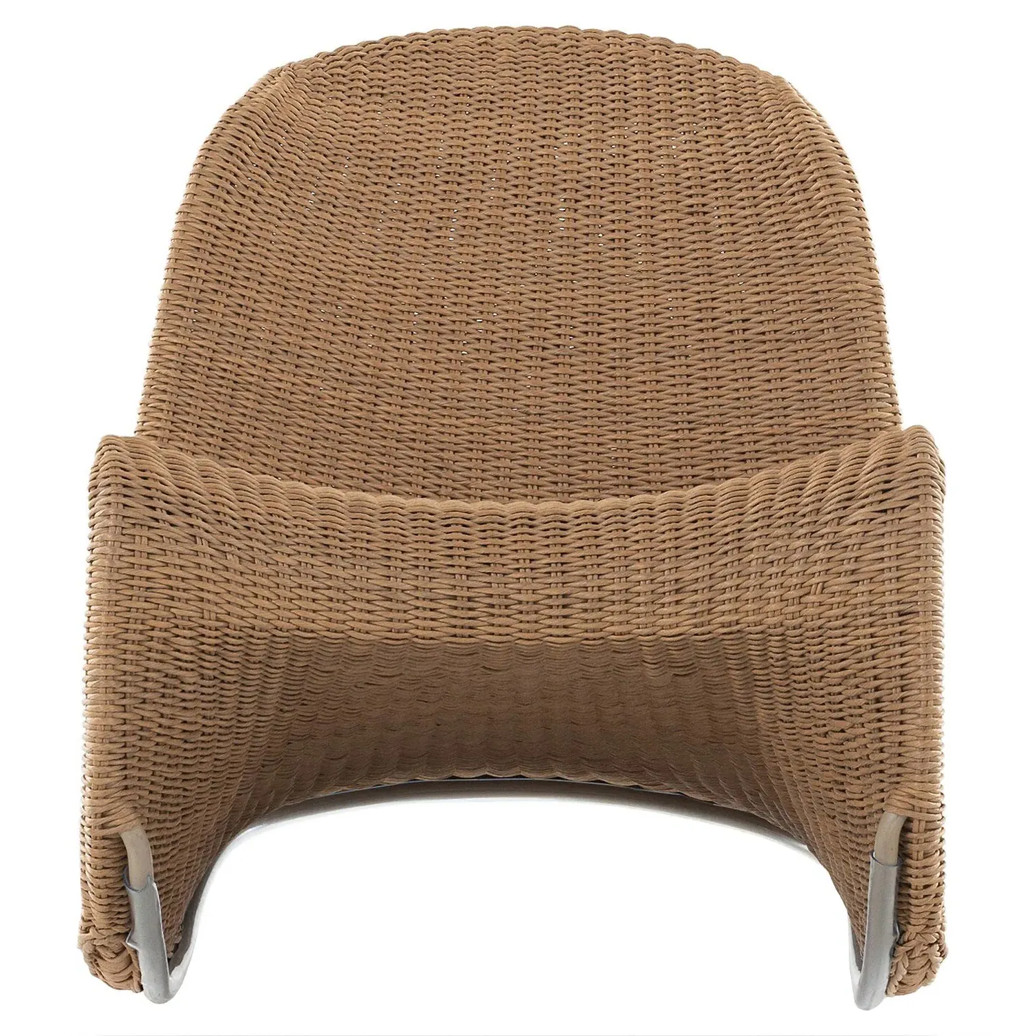 Ivanna Outdoor Rocking Chair - Brown, Wicker