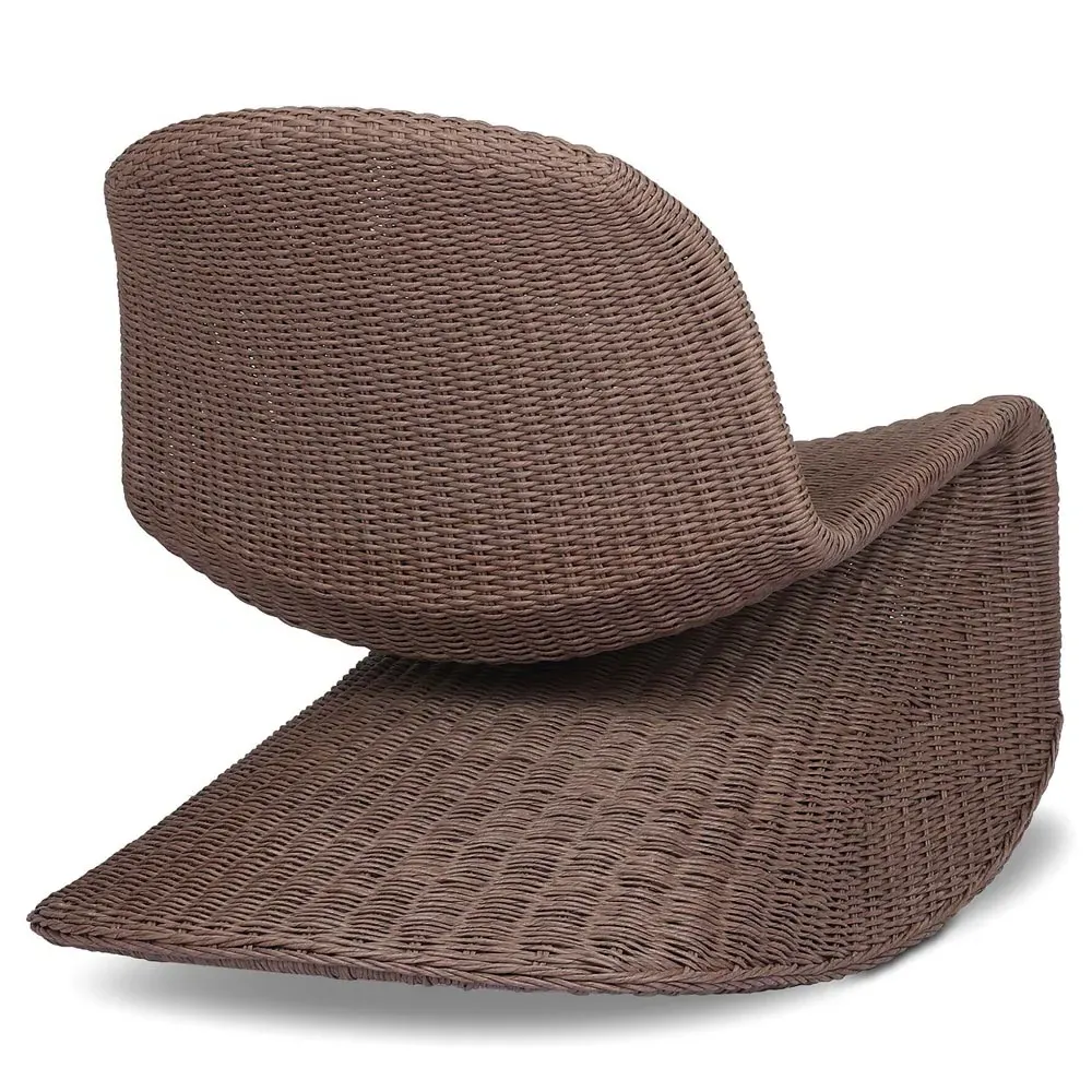 Ivanna Outdoor Rocking Chair - Dark Brown, Wicker