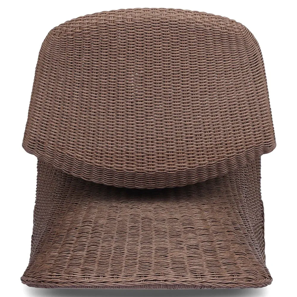 Ivanna Outdoor Rocking Chair - Dark Brown, Wicker