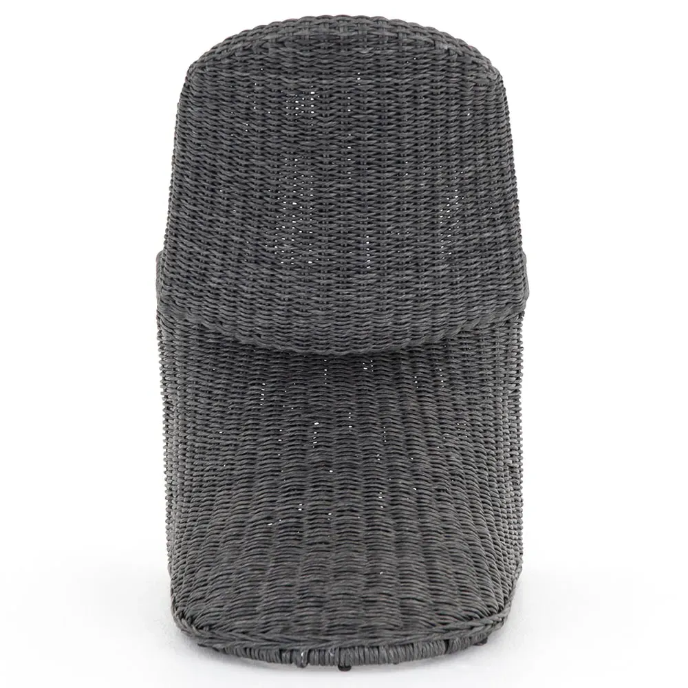 Ivanna Woven Outdoor Dining Chair - Black, Wicker