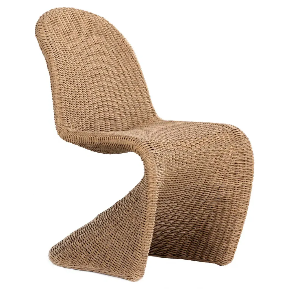 Ivanna Woven Outdoor Dining Chair - Brown, Wicker