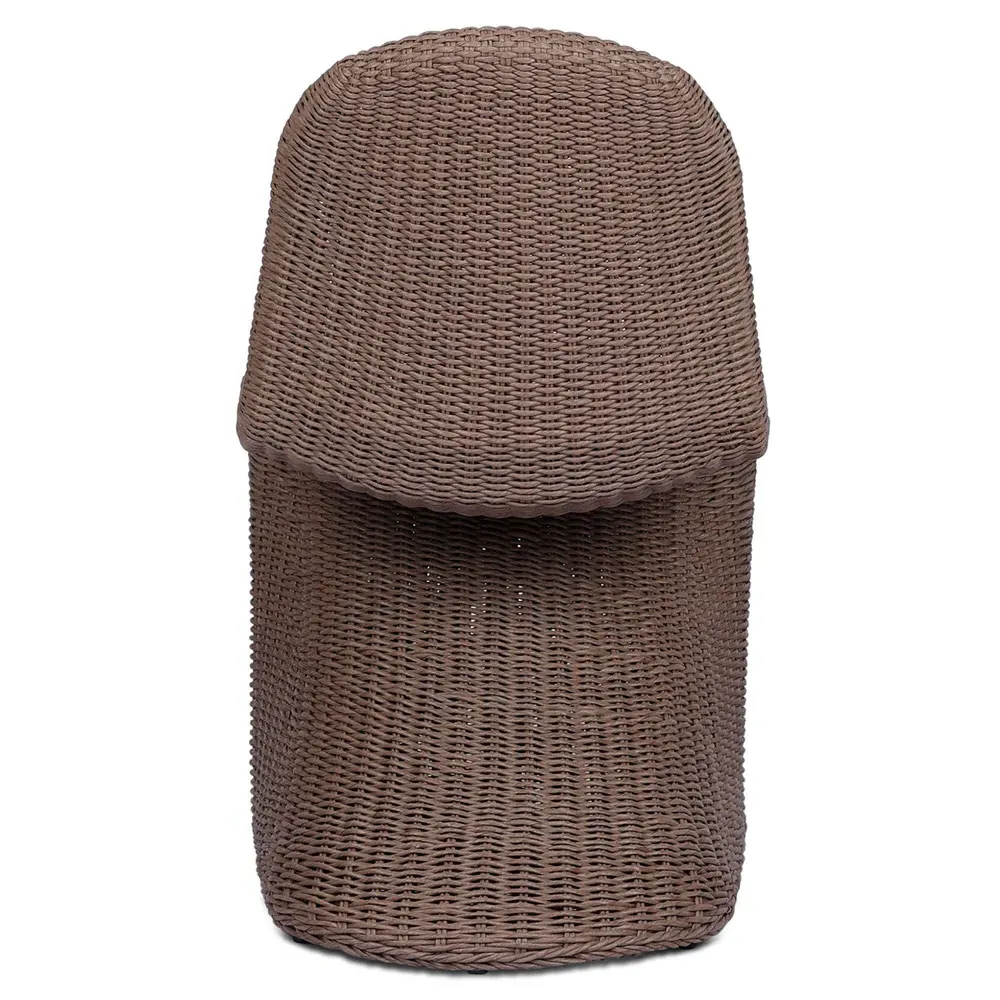 Ivanna Woven Outdoor Dining Chair - Dark Brown, Wicker