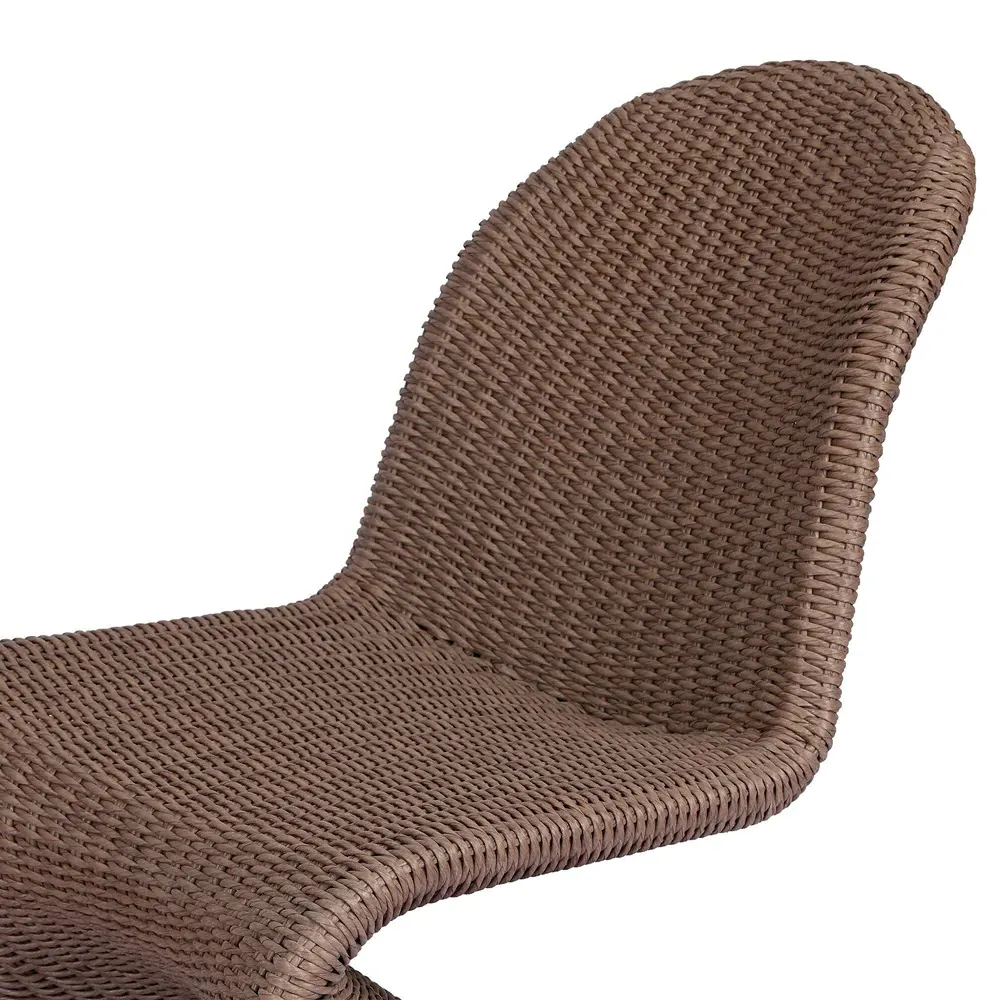 Ivanna Woven Outdoor Dining Chair - Dark Brown, Wicker